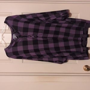 2 for $24~Catherines 4x Purple Plaid Tunic